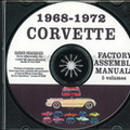 corvette factory assembly manuals 1968-1972